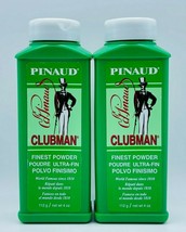 2 x Clubman Pinaud Finest Body Powder 4 oz Each New Sealed Free Shipping - $10.99