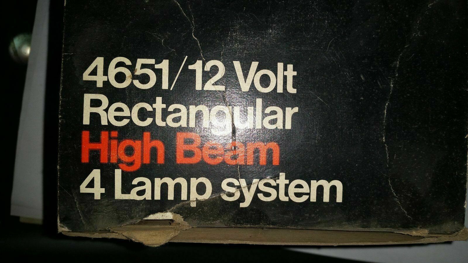 New NOS Westinghouse Rectangular High Sealed Beam Headlight Headlamp 4651 2 