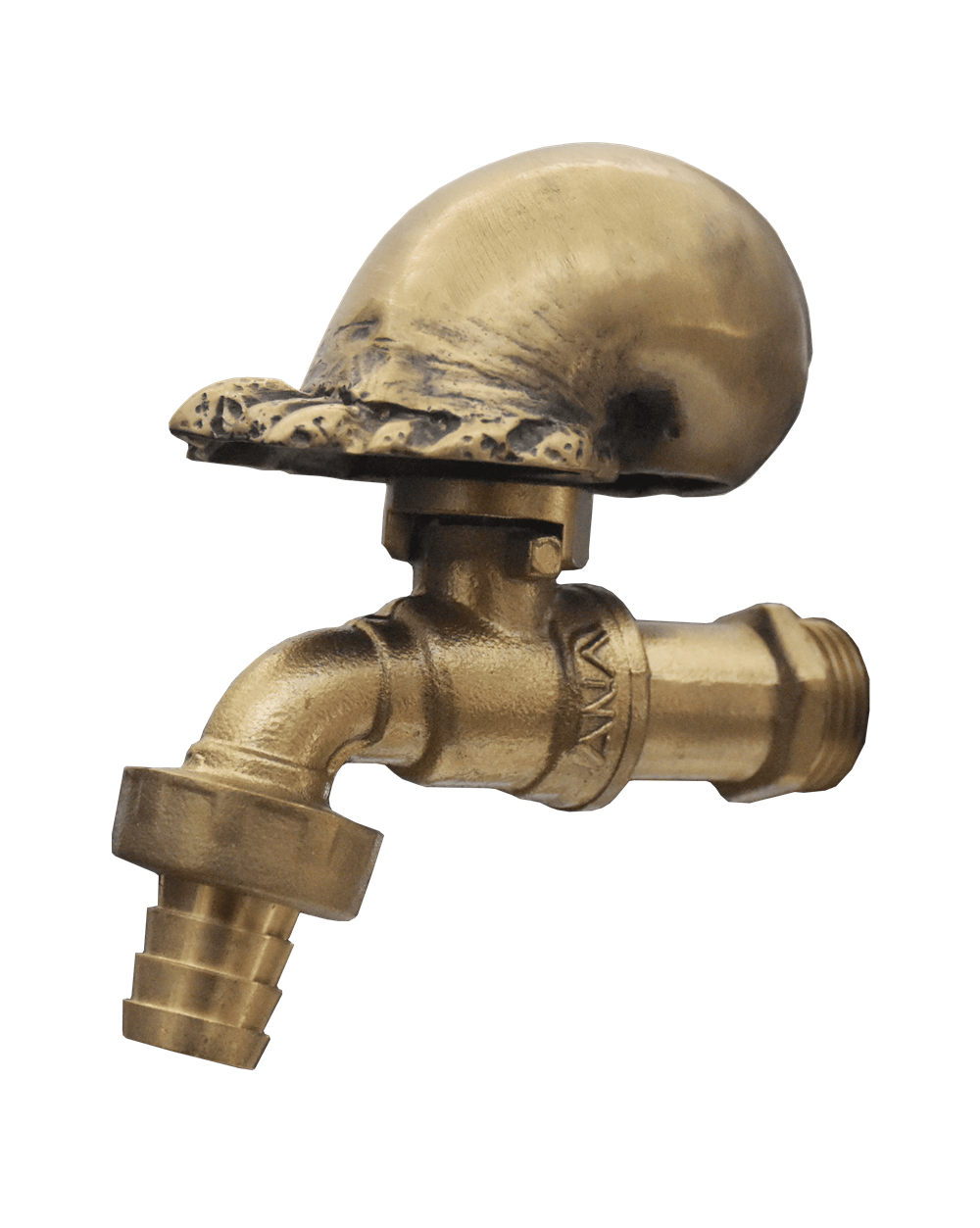 Brass Garden Faucet Tap NAUTILUS Spigots Yard Vintage Water Home Decor