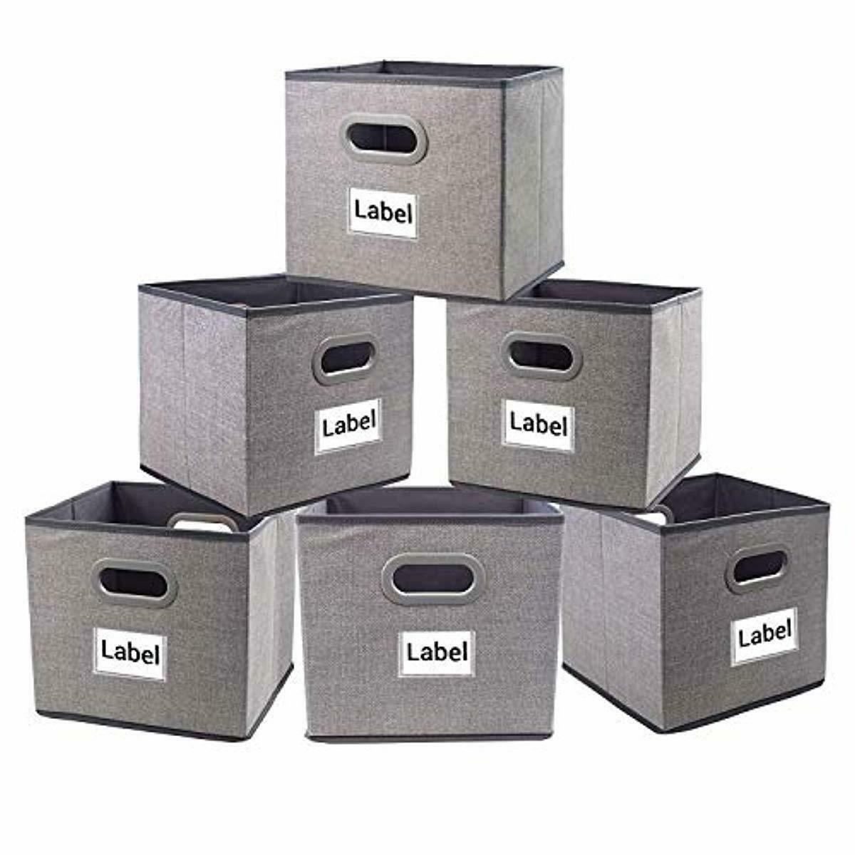 Foldable Cloth Storage Bins, 11x11 Fabric Cube Storage Baskets