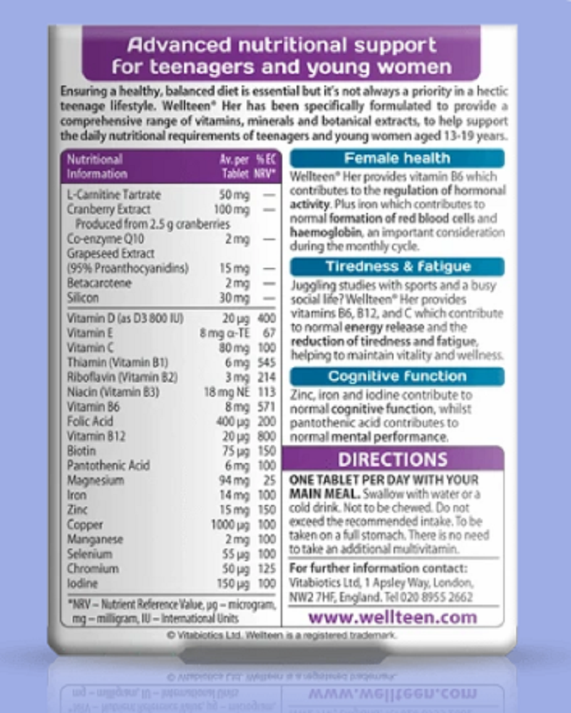 Wellteen Her Other Vitamins & Supplements