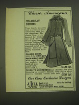 1974 J. Jill Shirt and Skirt Advertisement - Classic Americana Chambray ... - $14.99