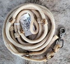 Action Company Treated Roping Reins with Knots NEW image 4