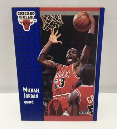 Michael Jordan Fleer 1991 Bulls Card 29 Rare Basketball Cards