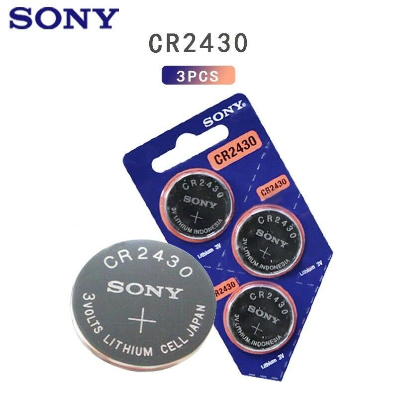 3pcs Original Sony 3V CR2430 DL2430 Li Coin Cell Battery Japan Smart Watch Toy