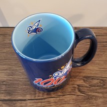 Coffee Mug, Walt Disney 100 Years of Magic, Vintage from 2001, Blue ceramic cup image 4