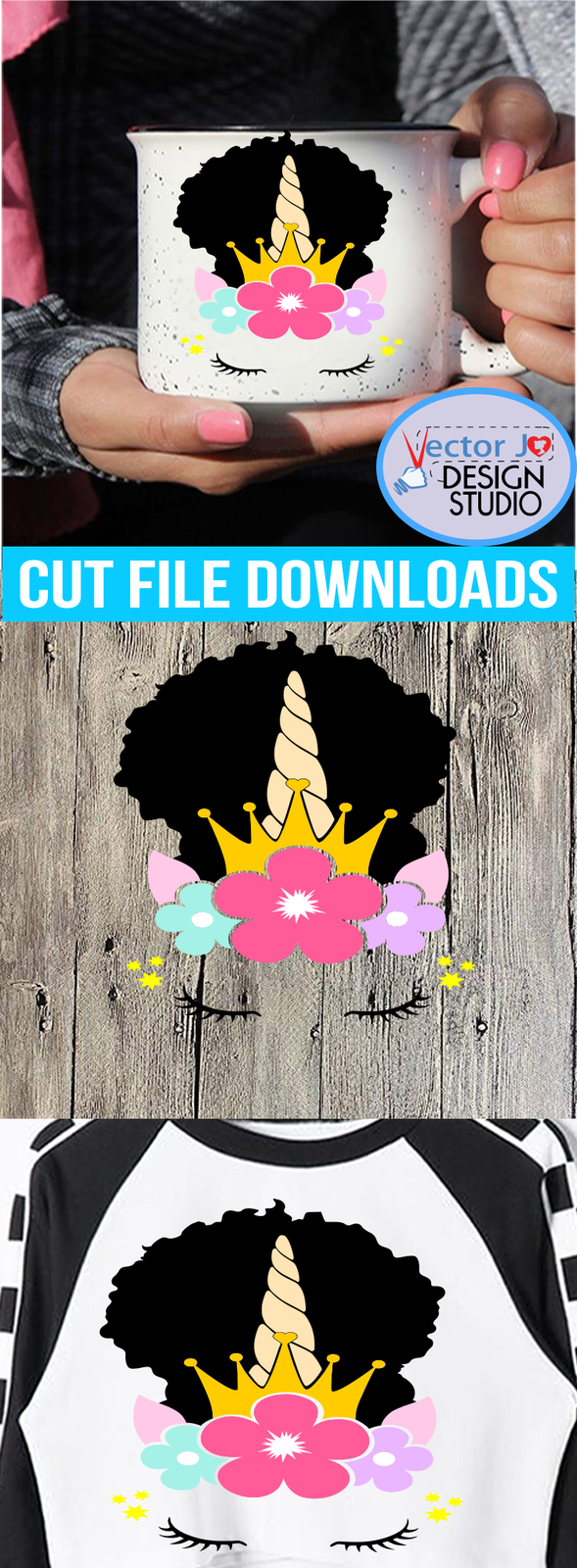 Download Afro Puff SVG, Unicorn svg puffs svg,Afro puff unicorn ...