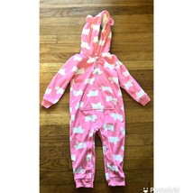 Carter’s Pink Hooded Footless Panjamas Girl’s Toddler Size 24 M - $9.50