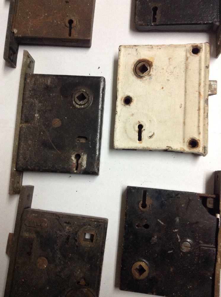 VTG Antique MORTISE Door Locks Lot of 6 Yale *AS IS* Untested Locks