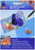Finding Dory Nemo Disney Pixar Movie Kids Birthday Party Invitations w/Envelopes - $9.66