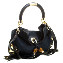 Authentic Gucci Black GG Canvas Medium Indy Top Handle Bag retail price ... - $645.00