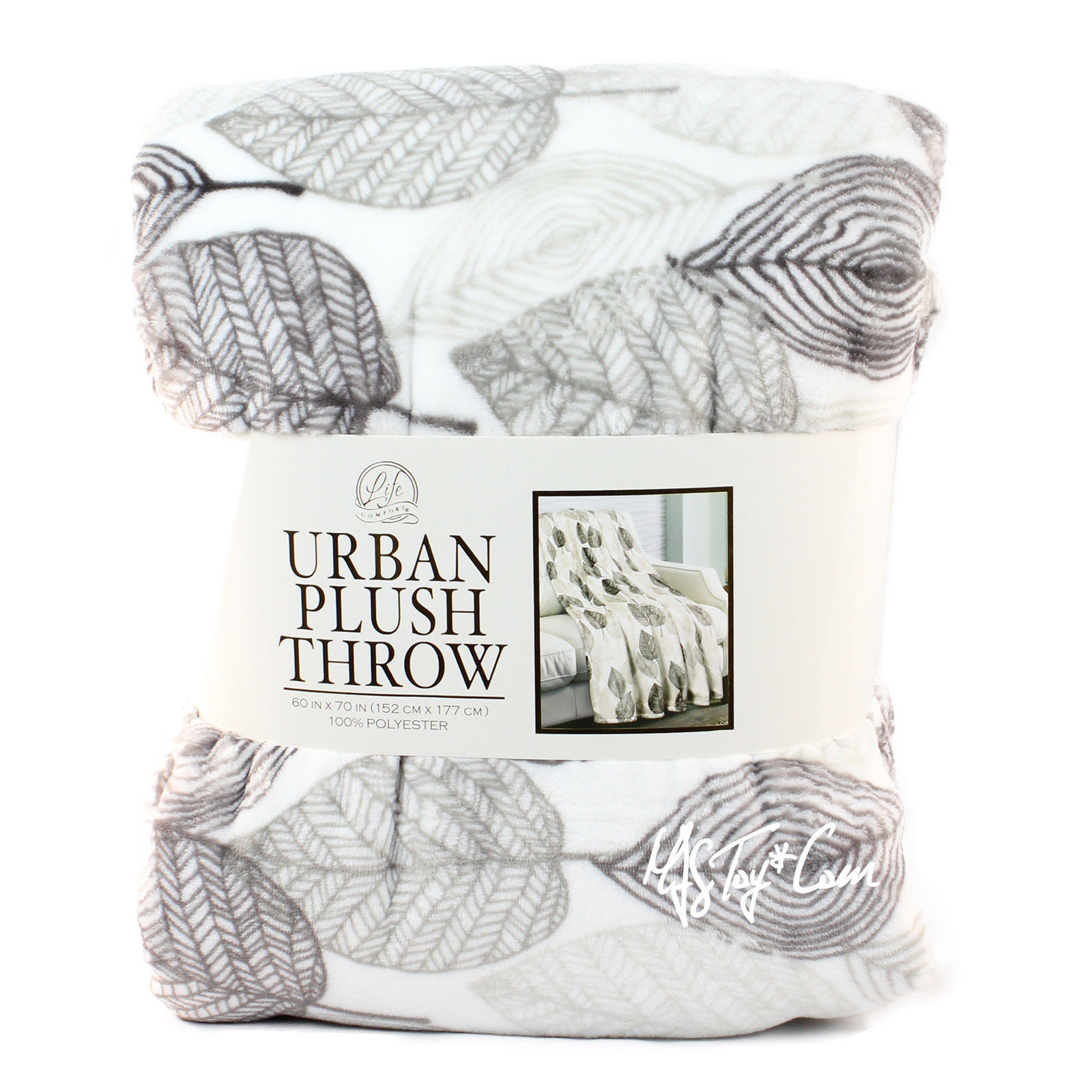 NEW Life Comfort Urban Plush Luxurious THROW Warm Soft BLANKET