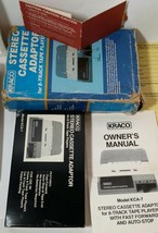 kraco stereo cassette adaptor for 8 track tape playerstile cl  brn bx bo... - $17.75