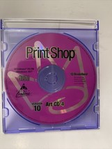 Broderbund The Print Shop Version 10 Art CD 4 PC Windows 95/98, Windows NT - $35.72