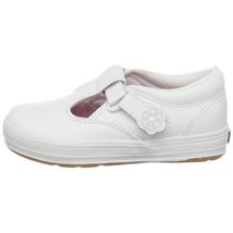 keds daphne leather t strap white
