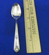 Vintage Regal Pure Silverplate Demitasse Spoon  Rex Pattern by Wallace Flatware - $11.28