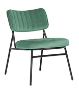 LeisureMod Marilane Velvet Accent Chair with Metal Frame - Turquoise - $214.53