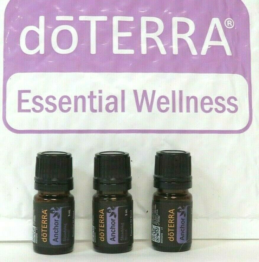 3 Sealed doTERRA 5ml Anchor Essential Oil Steadying Blend Exp Date 2024