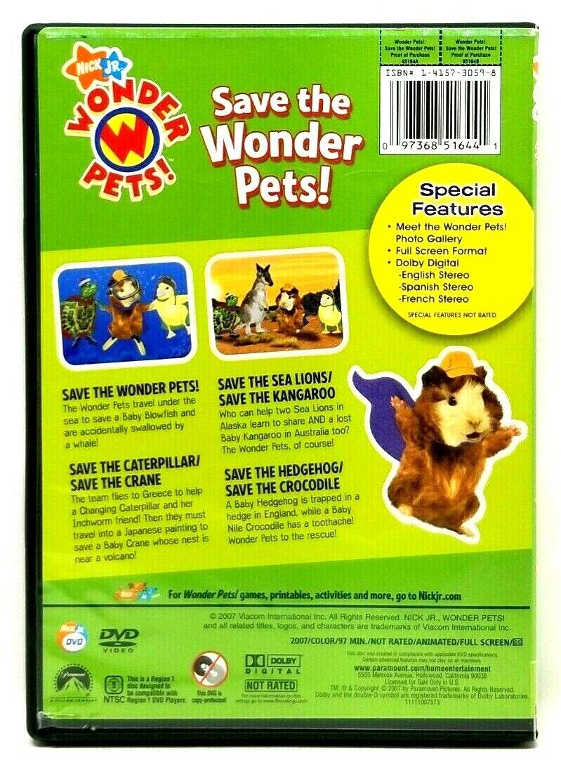 The Wonder Pets - Save the Wonder Pets (DVD, 2007) (L36) - DVDs & Blu ...