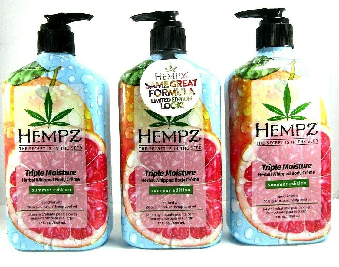 Hempz TRIPLE MOISTURE Herbal Moisturizer Lotion Limited Summer Edition