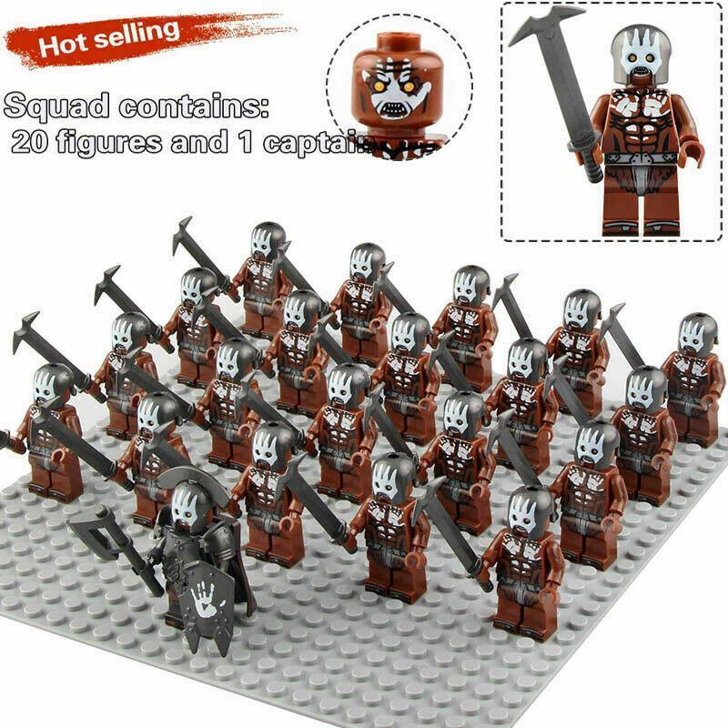 21Pcs/set Orcs Uruk-Hai Berserker Army The Lord Of The Rings ...
