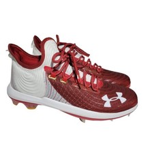 Under Armour Baseball Cleats Mens Size 13 Harper 4 Low Metal Red White NWOB - $98.99