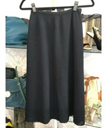 St. john black label classic black point a-line long sheer bottom skirt ... - $117.32