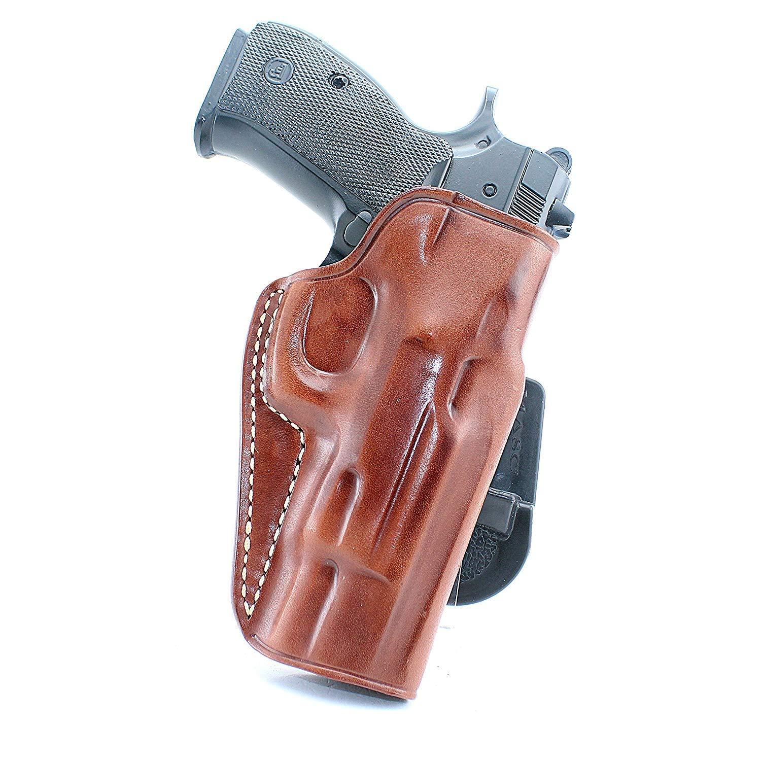 Leather Paddle Holster Fits Canik TP9 SF EliteS 9mm 4.19" Barrel 1350