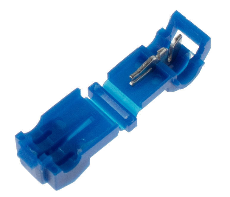 50 T-Tap Terminal Blue 14-16 GA AWG Gauge Quick Wire Connector Car ...