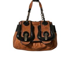 Vintage Caramel Brown Fendi Pebbled Leather Shoulder Bag Purse Handbag Italy COA image 1