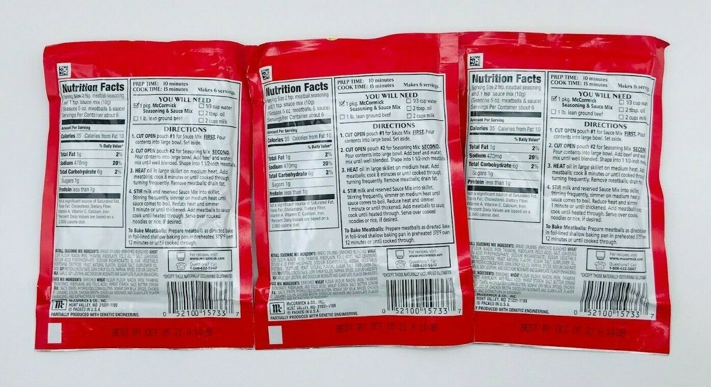3x Mc Cormick Swedish Meatballs Seasoning & and 50 similar items