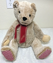 2014 Animal Adventure Plush Bear 18" Fluffy Tan Fur Super Soft - $15.05
