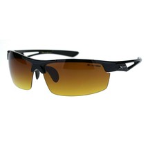 Xloop HD Sunglasses Mens Half Rim Light Weight Wrap Around Sports UV 400 - $10.95