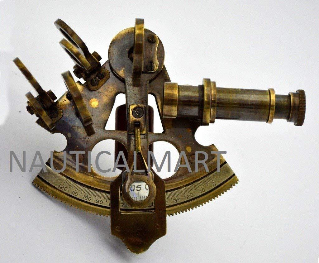 Nauticalmart Brass Nautical Antique Sextant Replica For Sale Marine
