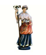 Saint Notburga Wooden Statue, Life size Saint Sacred Religious Statues, ... - $117.48