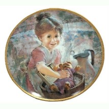 Teddy’s Bathtime 10th Anniversary 1989 Collector Plate Child and Her Teddy - $19.80