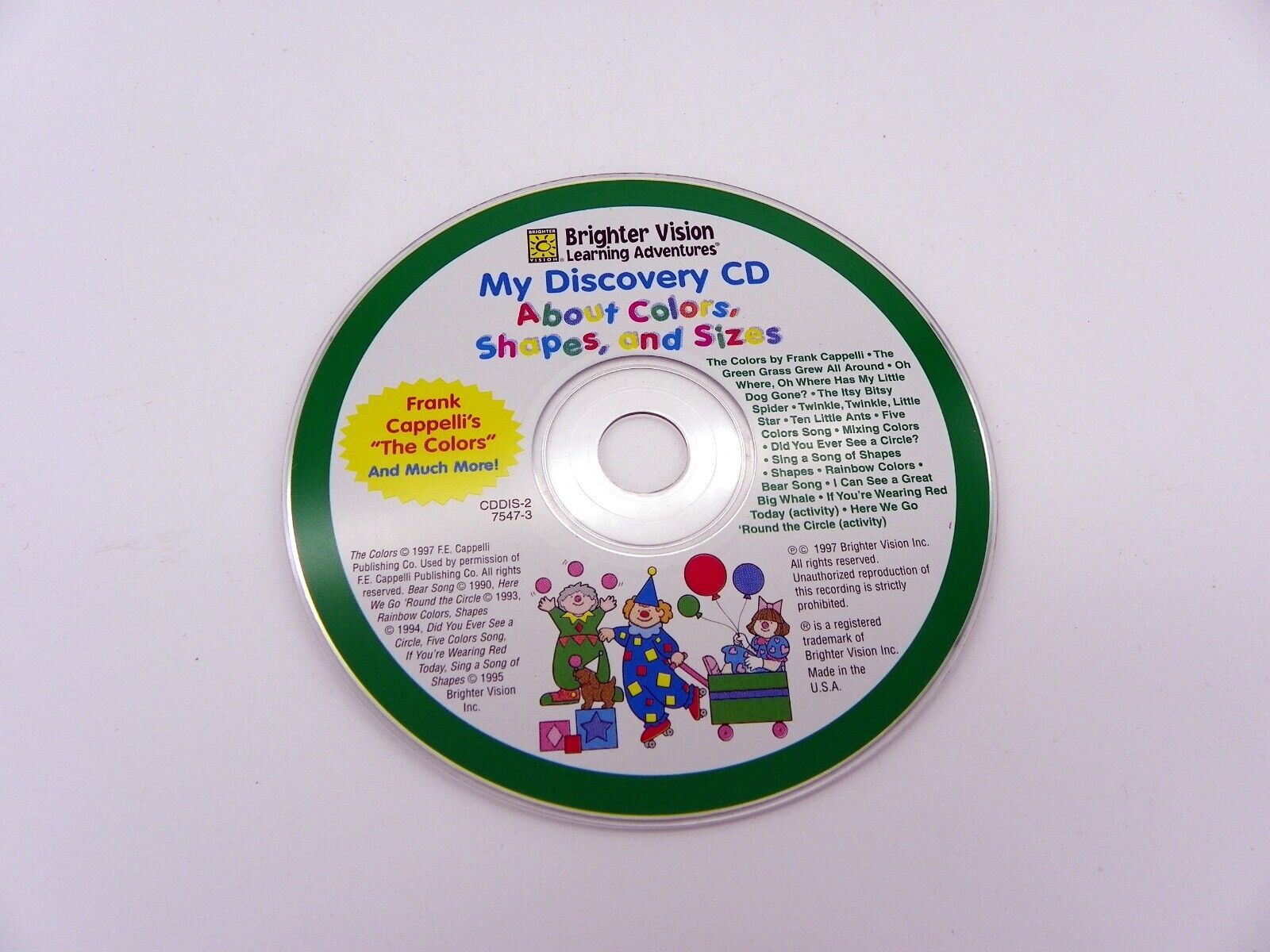 Brighter Vision Learning Adventures My Discovery CD About Colors ...