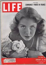 ORIGINAL Vintage January 29 1951 Life Magazine Betsy Von Furstenberg