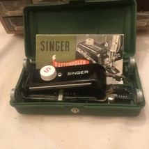 Vintage Singer Buttonholer Model 160506 with 5 Templates, Case, Manual - $18.46