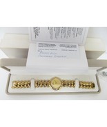 Raymond Weil 18K Gold Electroplated Quartz Watch w/Crystals #5353 COA Vt... - $749.65