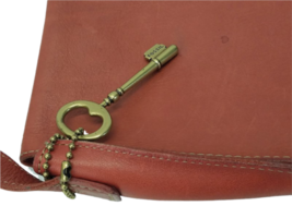 Fossil Red Leather Satchel Bag Purse Handbag Women Shoulder image 5