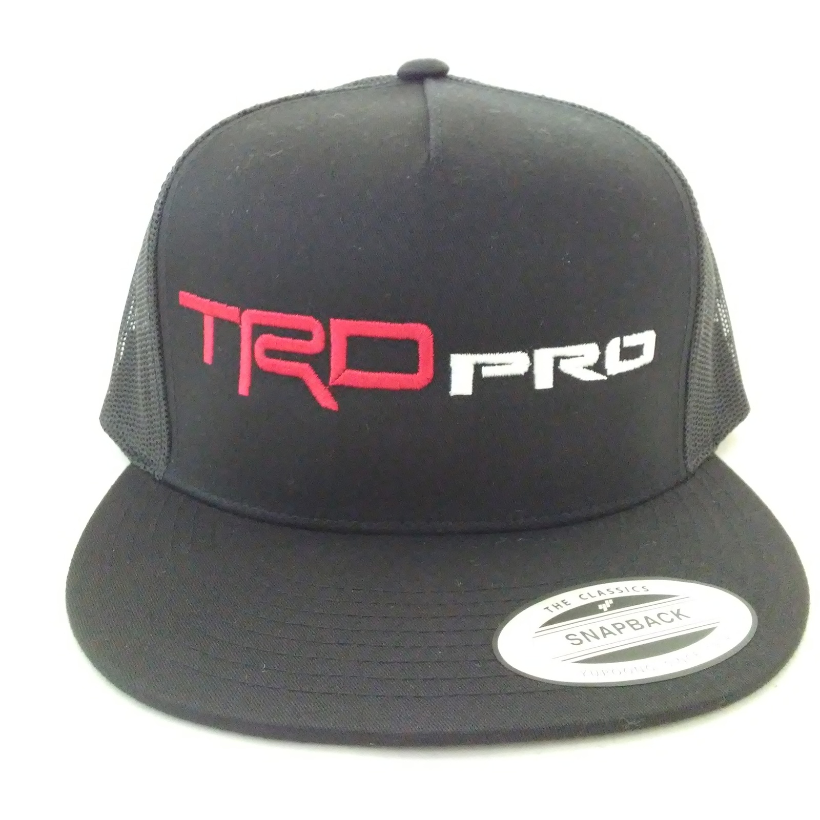 TOYOTA TACOMA TRD PRO TUNDRA 4RUNNER BLACK TRUCKER HAT CAP SNAPBACK - Hats
