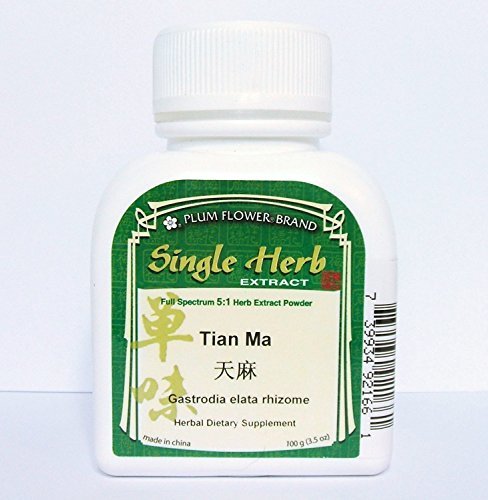 Gastrodia Elata Rhizome Root Herb Extract Powder / Tian Ma, 100g or 3.5oz