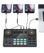 Microphone Mixer Digital Audio  Sound Card Rechargeable Podcaster Phone Computer - £160.61 GBP