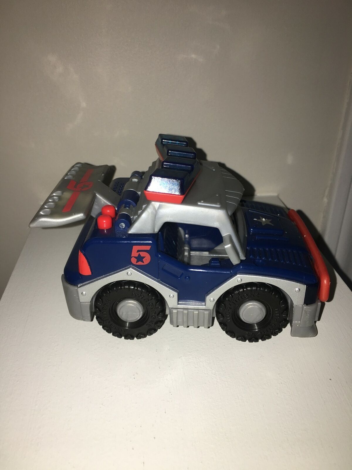 Imaginext Rescue City Blue Police Car Lights Sounds - Imaginext