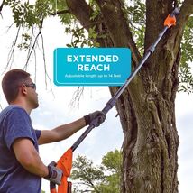 Cordless Pole Saw Kit  -  Reach high up to 14 ft.  -  20V MAX Battery w. Charger image 6
