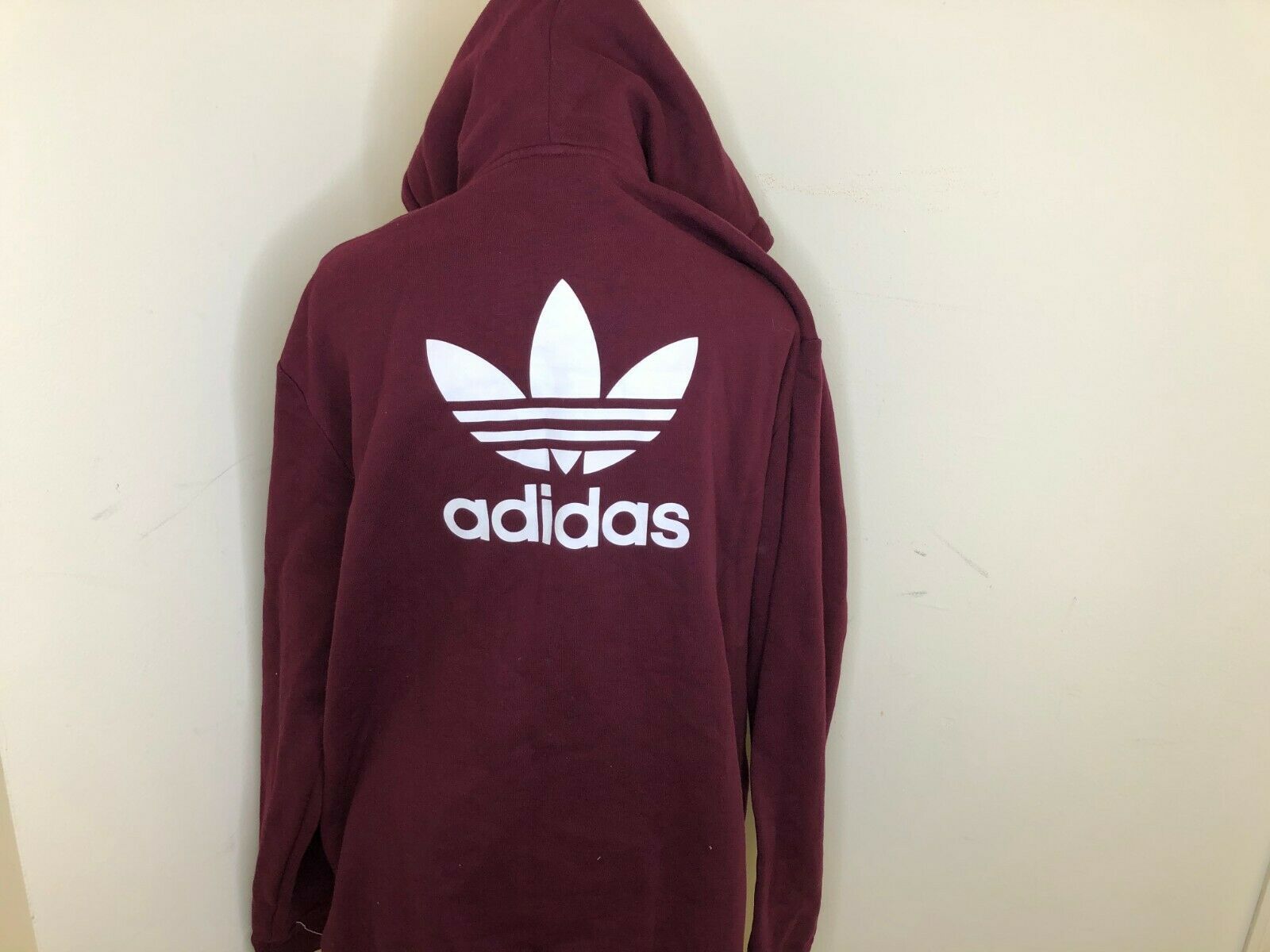 adidas burgundy zip hoodie