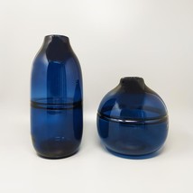 1960s Gorgeous Pair of Blue Vases in Murano Glass. Made in Italy - $390.00