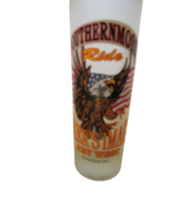 Southernmost Ride Bikers Image Frosted Shot Glass 4&quot;T Key West 4 Oz Glass - $9.89