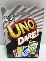 Mattel Games CDY11 UNO: Dare - Card Game of matching colors and number new twist - $9.70